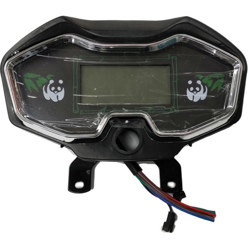 Universal LCD Electric Tricycle Dashboard: 60V/48V/72V Battery Level, Speed, and Mileage Display