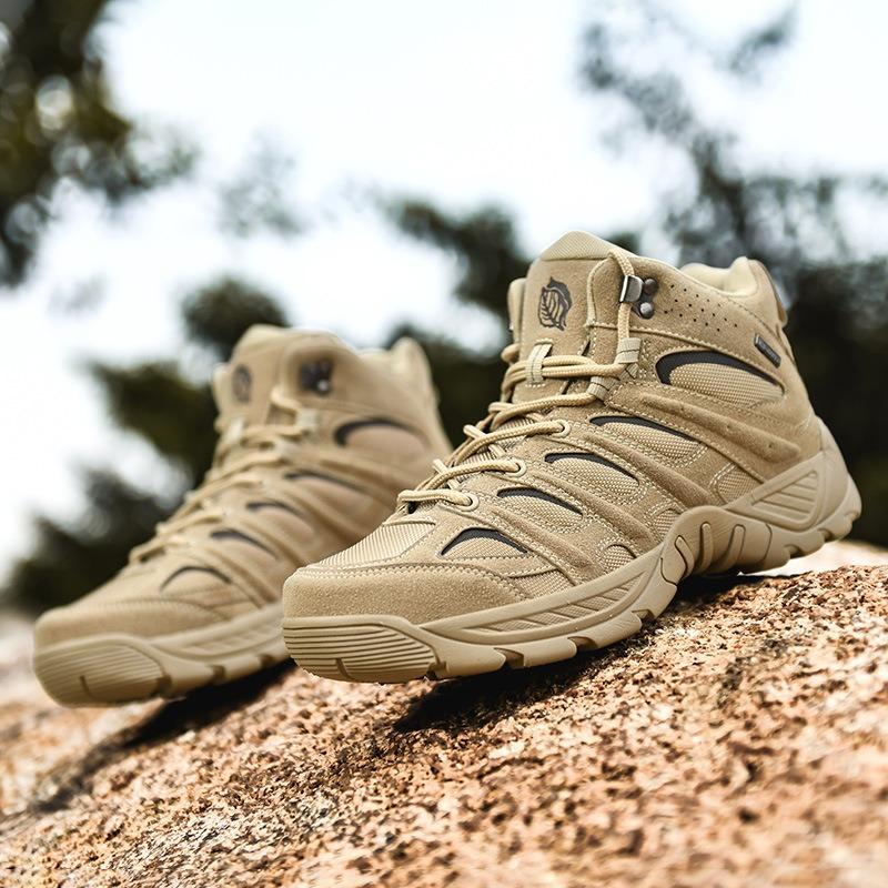 Hiking Shoes Outdoor Men's Shoes Field Training Hiking Military Boots Sports Shoes War Boots Wear-resistant Wear-resistant Non-slip