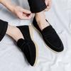 Doudou Shoes Men's Suede Men's Leather Shoes Soft Sole One Pedal Lazy Casual Shoes Summer Versatile Trendy Shoes 8225-R