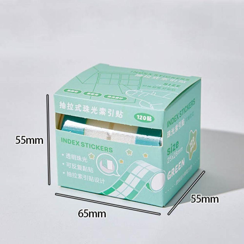Transparent Pearl Pull-Out Label Stickers Aesthetic Stationery Sticky Notes Memo Pad  Student