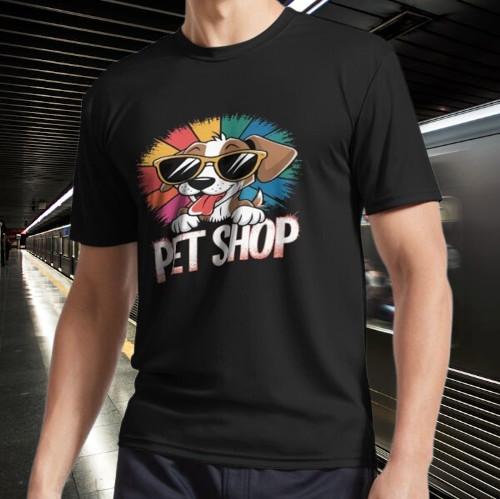 Paws & Rainbows pet s T-Shirt Funny Logo Unisex Men's Size Mode American T-Shirt