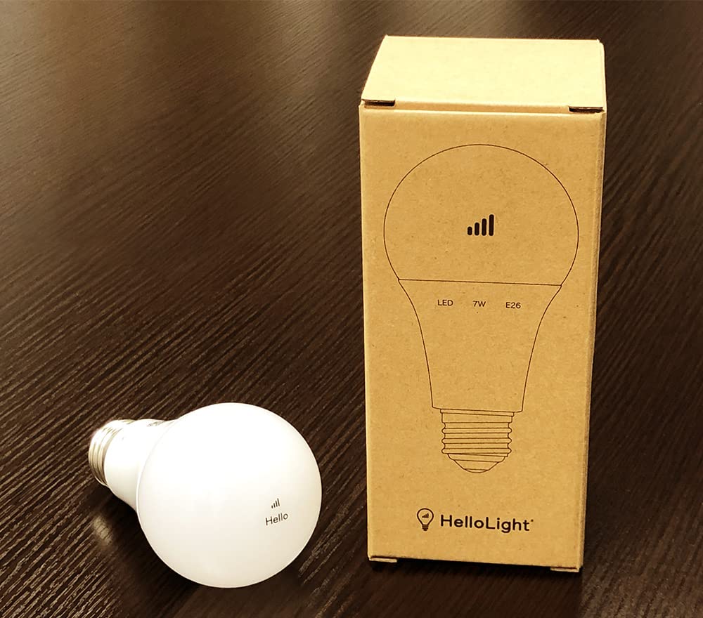 HelloLight HL03 LED Bulb, E26 Base, 40W Equivalent, with Monitoring Function (HL03HelloLight Unit Only)