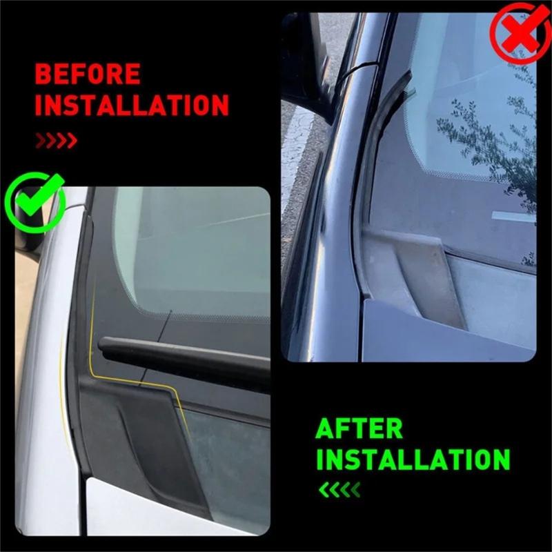 ABS Front Wiper Side Trim Caps Replacements Front Windshield Wiper Panel Cover 5386608020 Simple Installation for Vehices