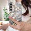 Funda con Patrón de Mármol Para Samsung S26 Ultra S25 Edge S24 S23 Plus S22 S21 FE A15 A16 A17 A35 A36 A54 A55 A56 A57 5G Textura de Cuero Funda Suave