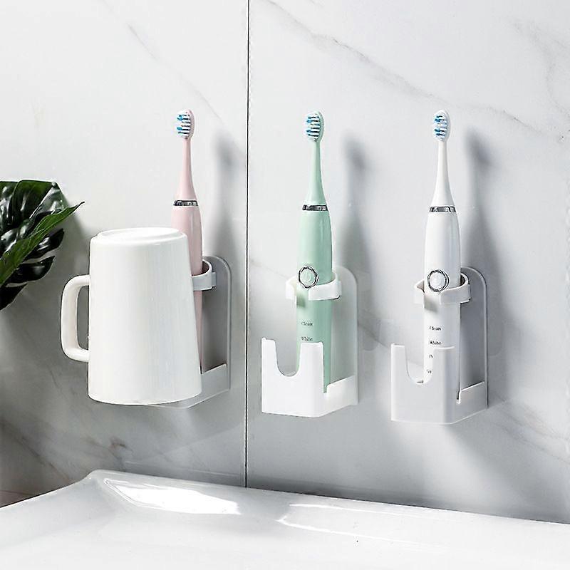 Punch-free Electric Toothbrush Holder Wall Bathroom Organizer Shelves Brush Holder Bathroom Accessories Organization Storage Betterlifefg
