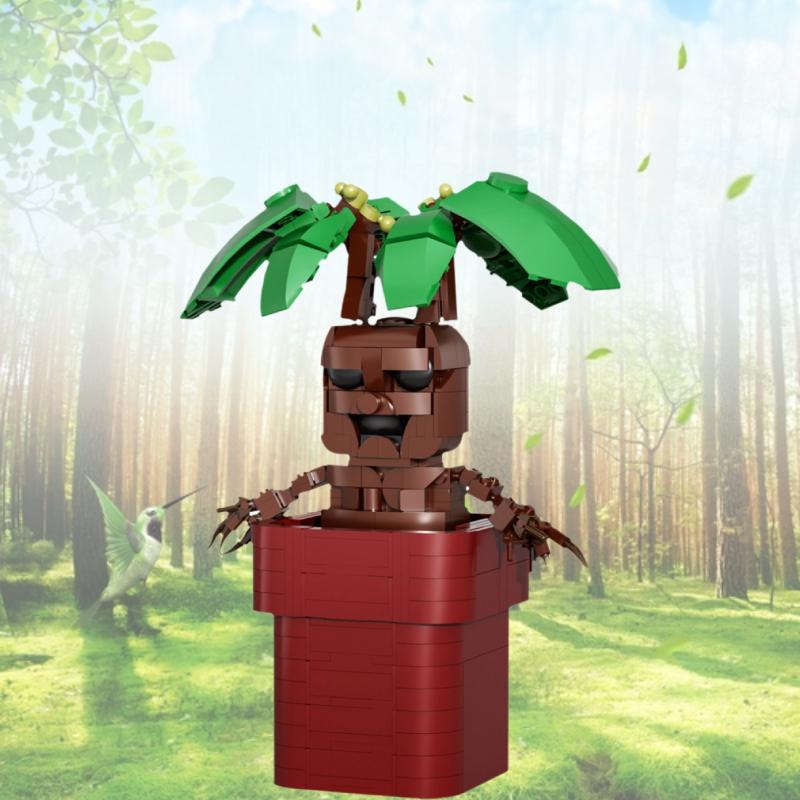 Potted Plant Mandrake Building Blocks Toys Model Diy Small Educational Grain