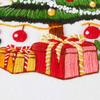 Christmas Pattern CrossStitch Kits Embroidery Starter DIY Kits with Embroidery Clothes Hoop Thread Needle for Beginner
