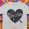 Librarian T Shirt Book Lover Rave Outfit Special For Her Back To School Dress Best Job Ever Sassy Girl Vintage Washed Soft