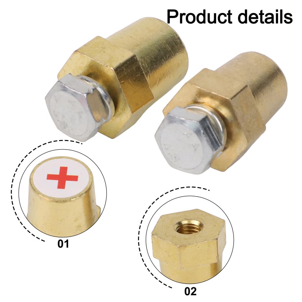 Positive Negative Terminals Battery Adapter Terminals Car Battery Replacement Easy Installation For 12V Vehicles