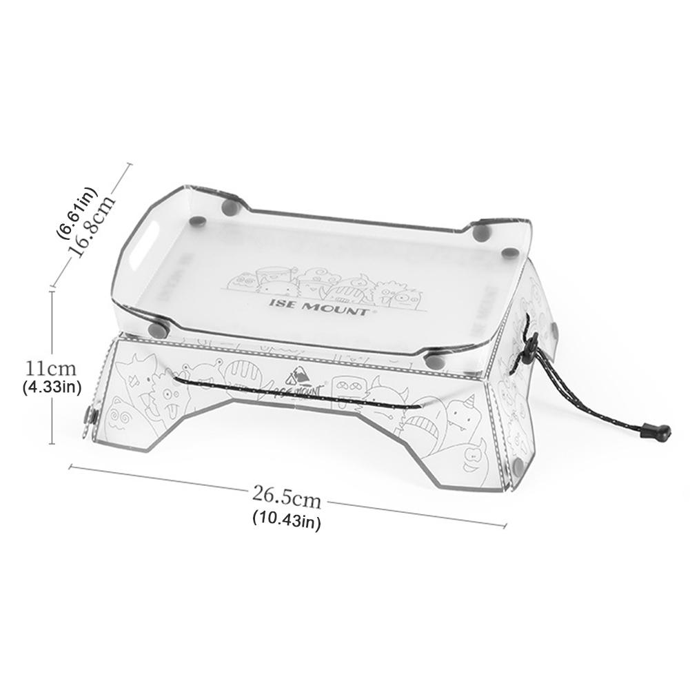 1/2Pcs Ultralight Folding Mini Table Portable Small Folding PP Camping Table and Tray For Outdoor Camping Hiking Equipment