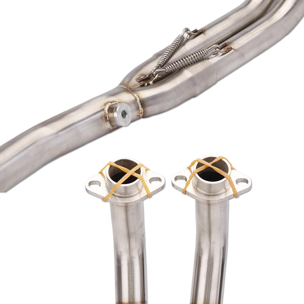 Motorcycle Moped Exhaust Front Section for Z400 - Easy Non-Destructive Installation