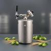 Stainless Steel Mini Keg Beverage Dispenser Easy to Clean Refreshment