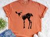 Vintage Fawn Silhouette Shirt – Engraved Deer Print Tee, Hand-Drawn Linocut Ink Style, Minimalist Forest Animal Graphic, Nature Lover Gift