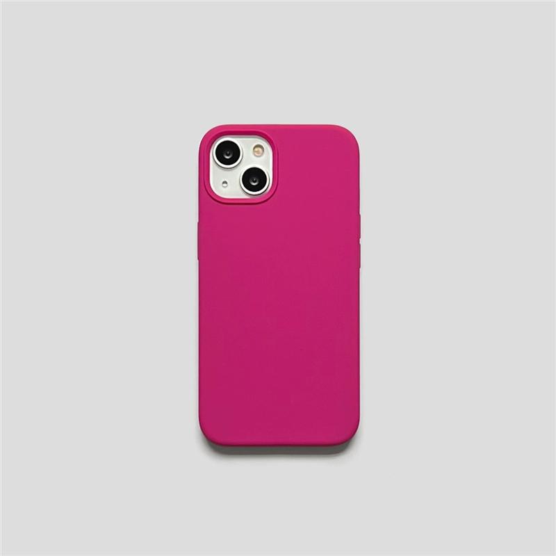 Soft Simple Liquid Silicone Rubber For Iphone 16 15 14 13 12 Pro Max XS 7 8 XR X Plus Soft Silicone Case Cover