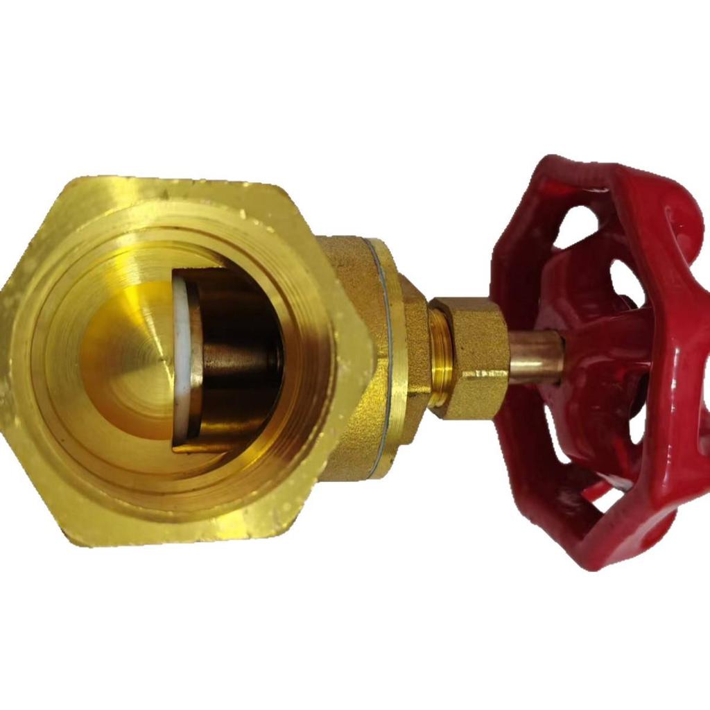 Brass Stop Valve with Internal Threads, DN15-50, Sizes 1/2"-1", Copper Construction