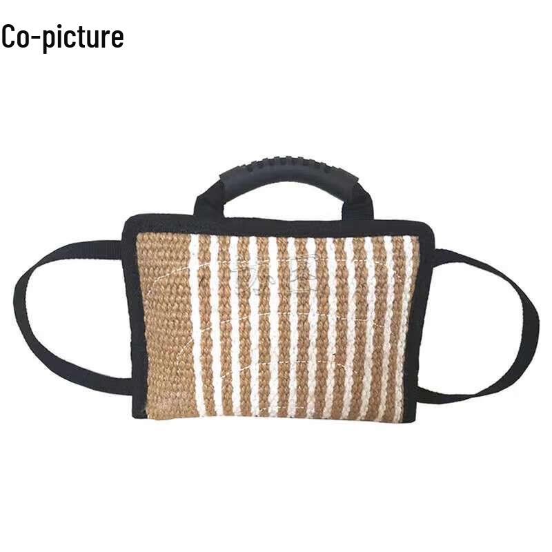 Dog Training Rough Linen Bite Pillow