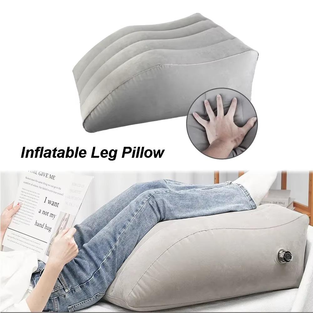 Comfortable Flocking Inflatable Leg Swelling Relief Swelling Hip Foot Knee Cushion Trapezoidal Foot Support Travel
