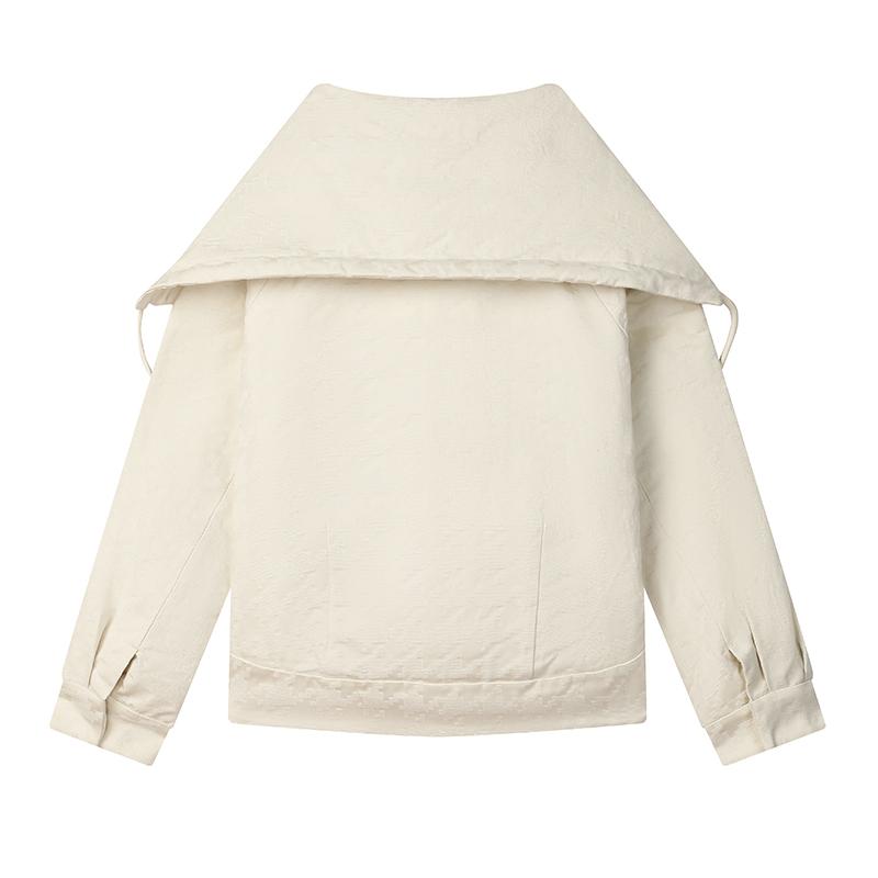 New FILA Puffer Jacket Women's Oat White F11W514901FIV