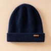 One-line forming~% pure cashmere knitted hat for men and women, warm ears in autumn and winter, thickened and versatile Cashmere