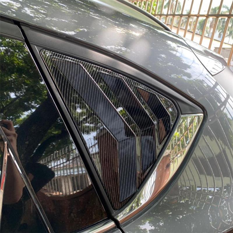 Osłona nawiewu żaluzjowa na tylne boczne okno Panel żaluzjowy Listwy wykończeniowe Do Mazda CX-5 CX5 KF KE 2013 14 -2016 2017- ABS Stylizacja samochodu