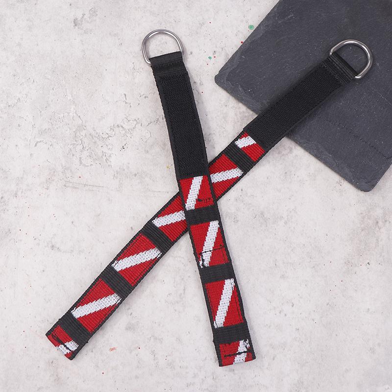 1Pcs Adjustable  Diving Wrist Strap Lanyard Webbing Band With Metal D-Ring Freediving Webbing Holder Strap Swim Pool Parts