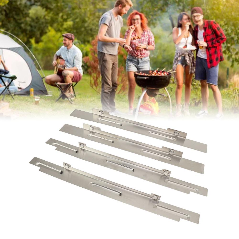 4 Pcs Stable Combustion Stainless Steel Wind Guard Wind Guard Shield Flat Top Griddle