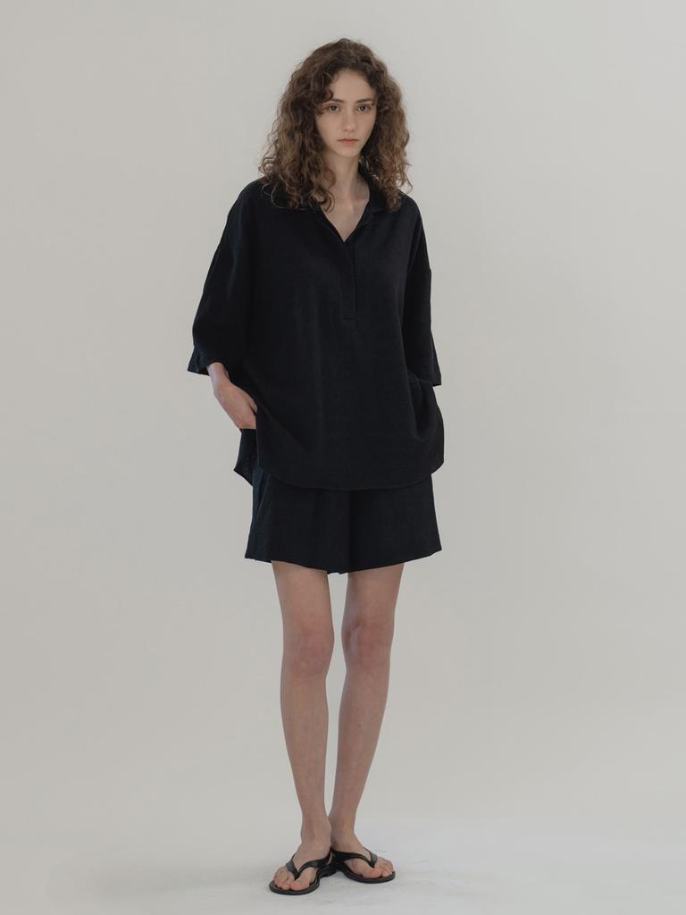 MOMET Surfi Blouse & Pants Set Black