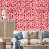 Wallpaper Flowers Coral and Red for Living Room and Bedroom 50x1000