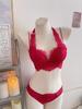 French Pure Desire Lingerie Set: Halter Lace Bra & Beautiful Back Anti-Sagging Bra
