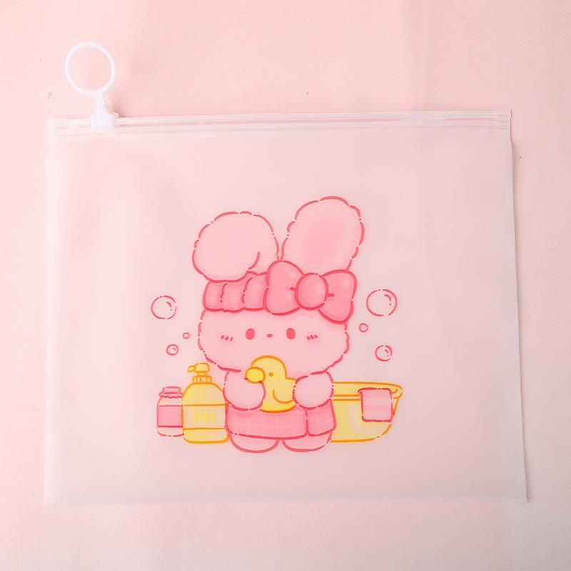 20PCS Cartoon Pattern Zipper Storage Bag Candy Snack Stationery Gift Package Kids Cute Plastic Sealed Storage Pouches 2025 New