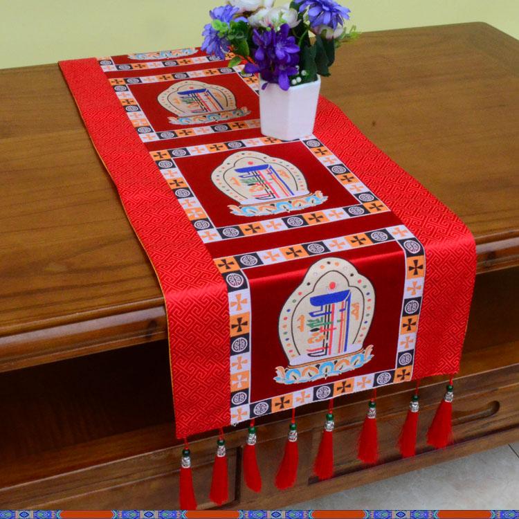 Tibetan-style Table MATS Zen-inspired Dining Tables Coffee Tables TV Cabinets Long Table Flags/classical Home Fabric Decorations
