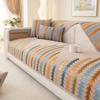 All Season Home Chenille Stripe Slipcover Funda Sofa Mat Living Room Home Decor Non-slip Sofa Cushion Couch Sofa Covers