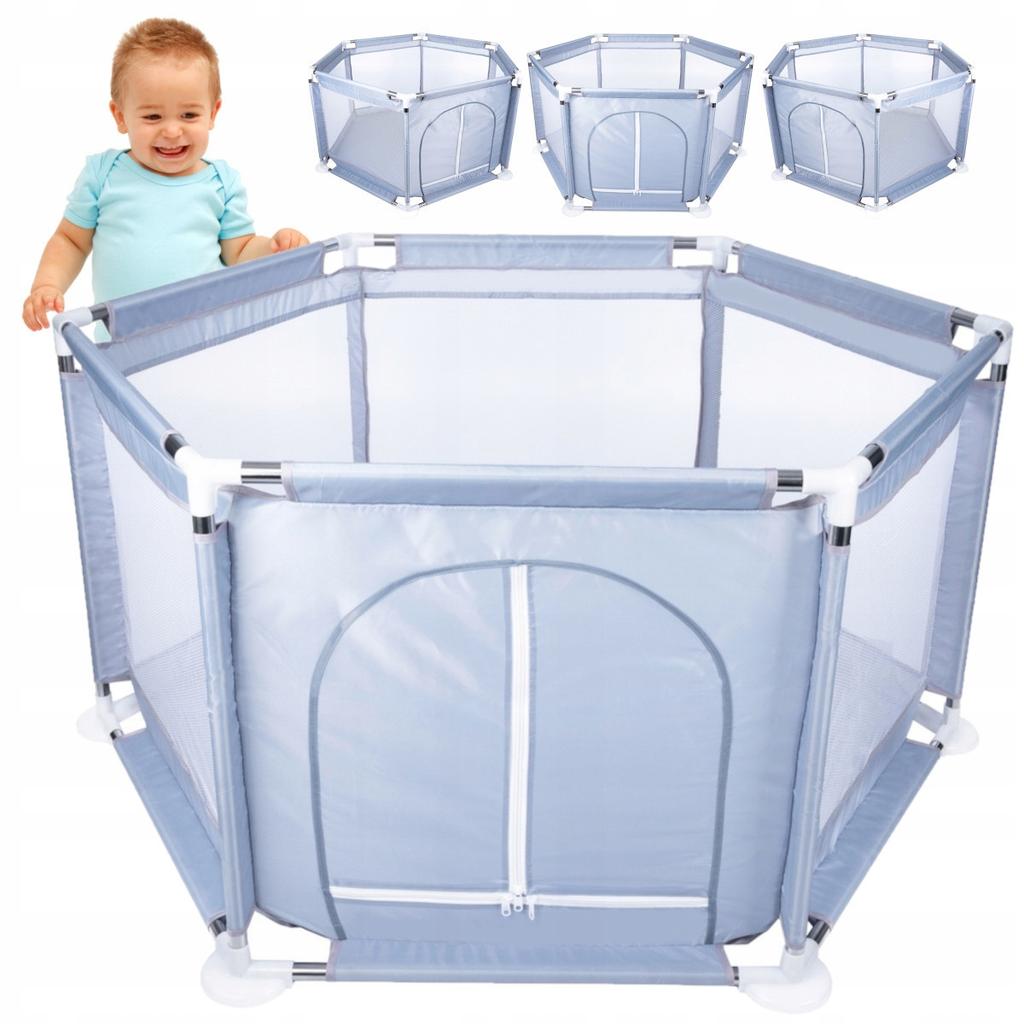 [PACZB][1] Large Children's Playpen Dry Ball Pool Toys Gray X43S
