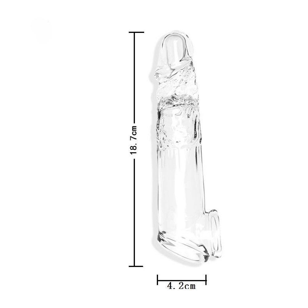 Reusable Condom with Sleeve to Delay Ejaculation, Extension Cord, penis ring, Male Enhancement, vaginal stimulation, sex toys for couples