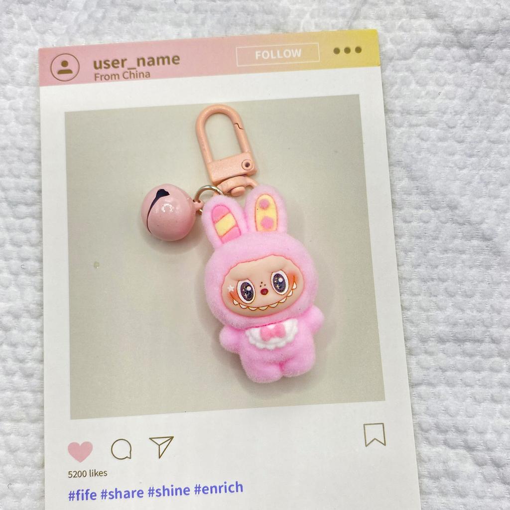 Flocking Pony Cart DIY Resin Accessories Mobile Phone Chain Bag Hanging Tide Play Blind Box Bag Desktop Ornament