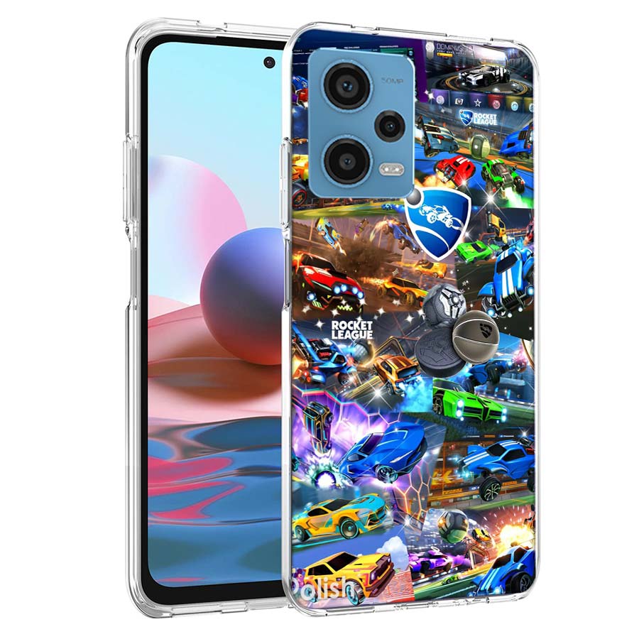 

R-Rocket L-League Игровой Чехол для Телефона Для Redmi Note 13 12 14 15 Pro Plus 13R 11 11T 11E 11S 10 Pro 10S 9 9S Чехол Cell Прозрачный ТПУ Ca Redmi Note 15 5G