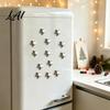 Decorative Magnets 5/10/15/20Pcs Mini Star Refrigerator Magnet 3D Five-Pointed Fridge Office Locker Memo Note Holder for Kitchen Whiteboard