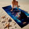 Piratenschiff Abenteuer Strandtuch, Superweiche Mikrofaser, Geschenk für Sie/Ihn, Geburtstag, für Pool, Strand, Reisen, Heimdeko Fan-Geschenke