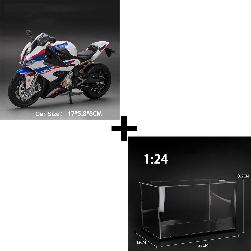 1:12 Motociclete Model S1000RR Kawazaki NINJA H2R Jucării Aliaj Turnat sub Presiune Sunet Lumină Absorbție Șoc Simulare Motocicletă Cadou Băiat