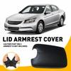 1x Black Console Lid Armrest Leather Cover For Honda Accord 2008-2012 Waterproof