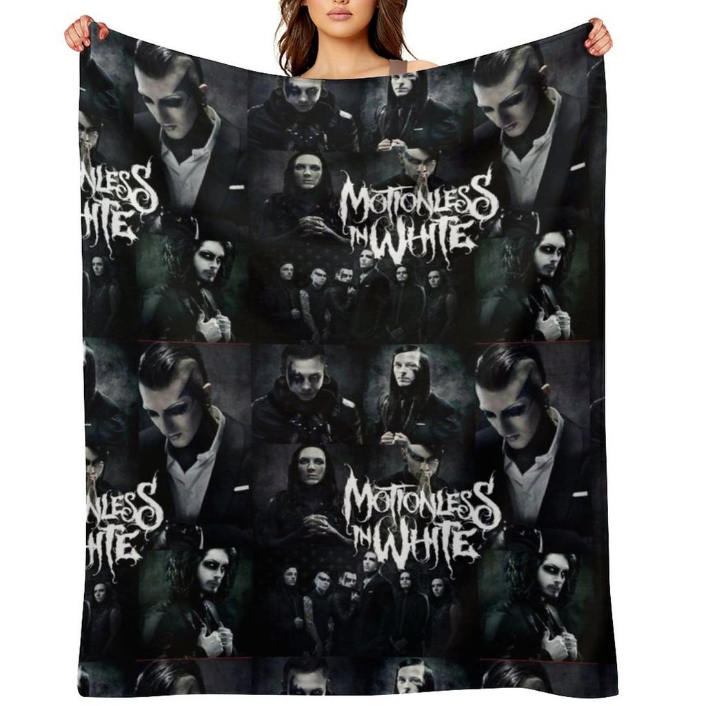 THE MEMBERS OF MOTIONLESS IN WHITE Throw Blanket Weighted Thermals For Travel Blankets Sofas Of Decoration Sofa Throw Blankets