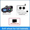 Bluetooth Headset for Motorcycle Helmets, Long Battery Life, Two-Way Intercom, Music Mixing, FM Radio, LCD Display for Cycling