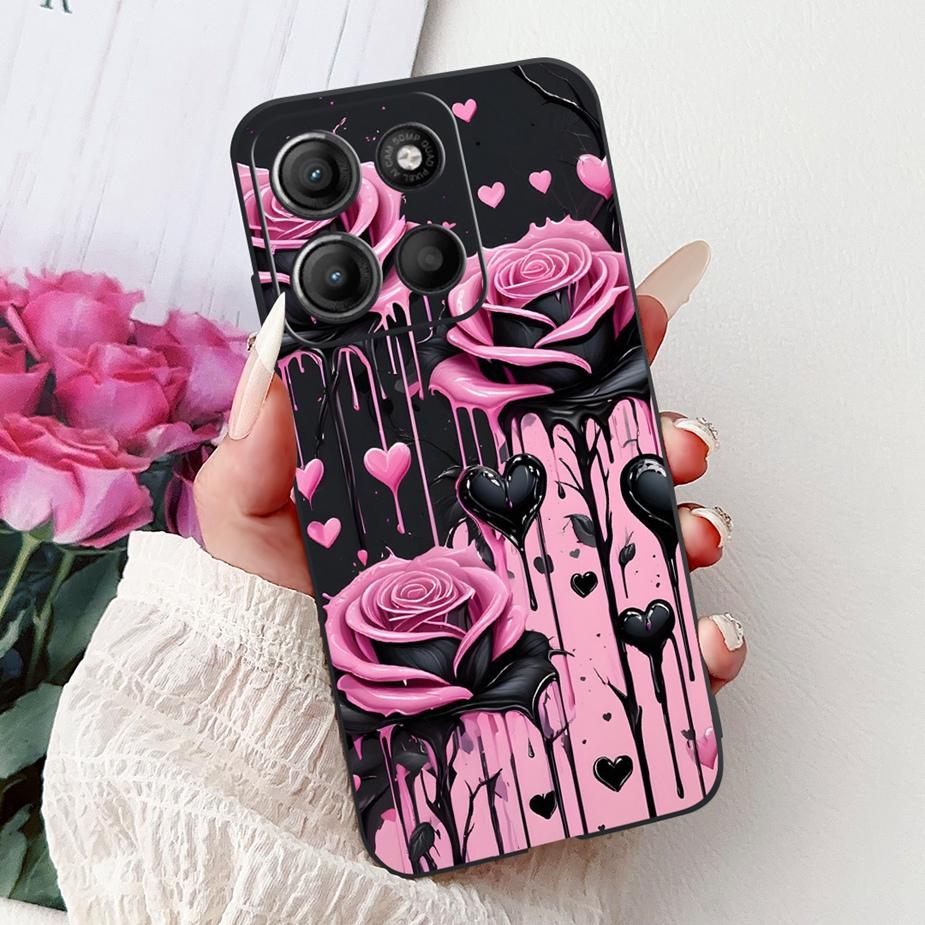 For Motorola Moto G15 Case Stylish Painted Cover Shockproof Soft TPU Phone Case For Motorola G15 G 15 MotoG15 Fundas 6.72'' Capa