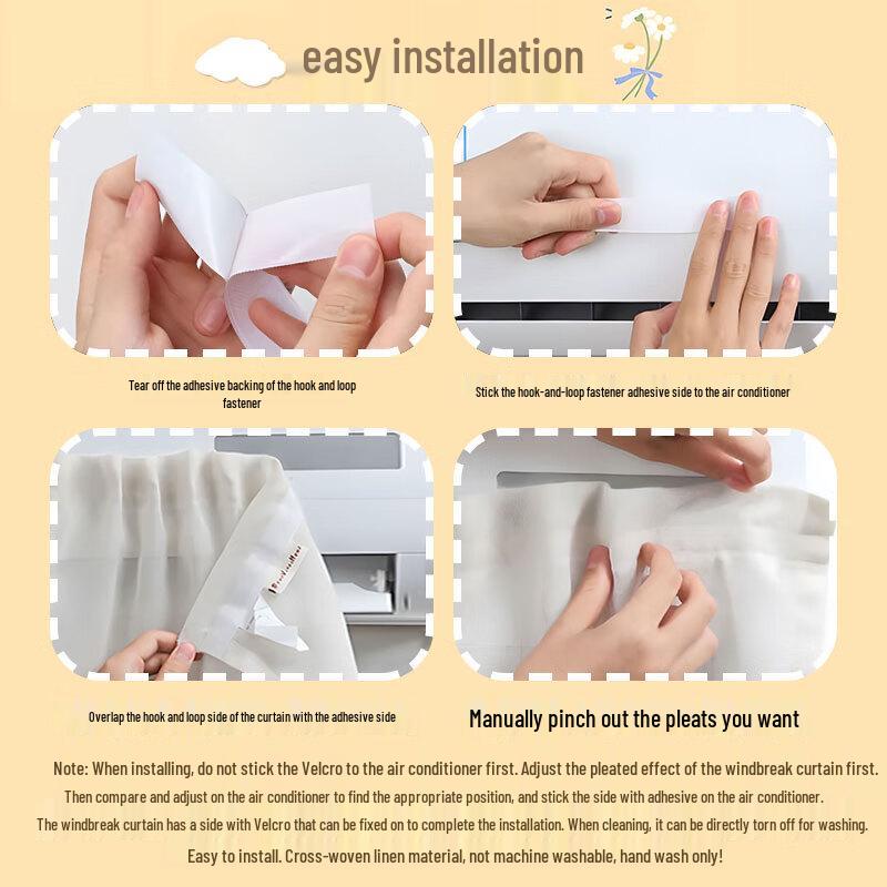 Air Conditioner Wind Deflector Curtain