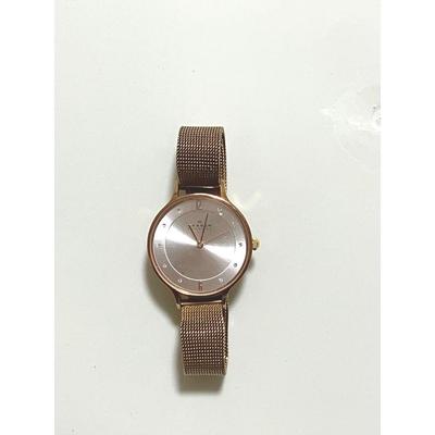 Used SKAGEN Watch SKW2151 Pink Gold Mesh Belt