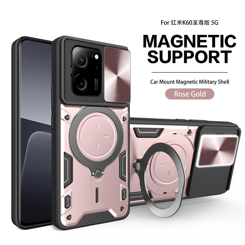 

Для Xiaomi Mi 13T Mi 13T Pro Чехол Автомобильный Магнитный Кольцо Подставка Бронированные Чехлы для Телефонов Для Mi13T Mi 13 T Pro Xiaomi13T Задняя Крышка Funda For Mi 13T Pro розового золота