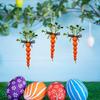 10pcs Easter Carrots Hanging Ornaments for Tree Home Decorations 2023 Kid Gift