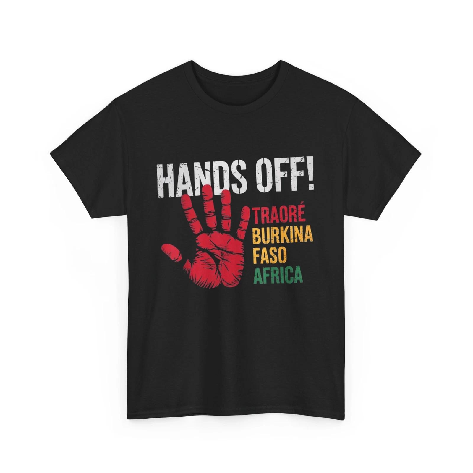 Hands off Traore Burkina Faso Africa Ibrahim Traoré Vinatge Shirt S