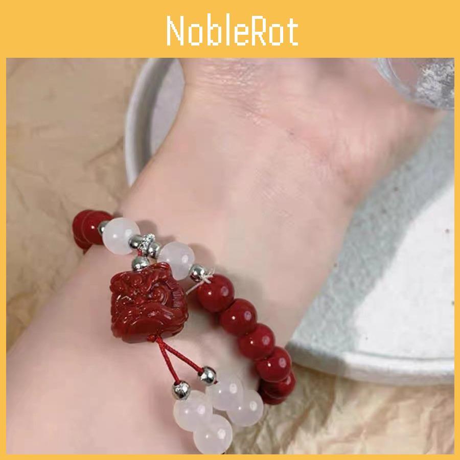 Lion Red Sophisticated Beaded Bracelet For Women Bohemian And Vintage Charm