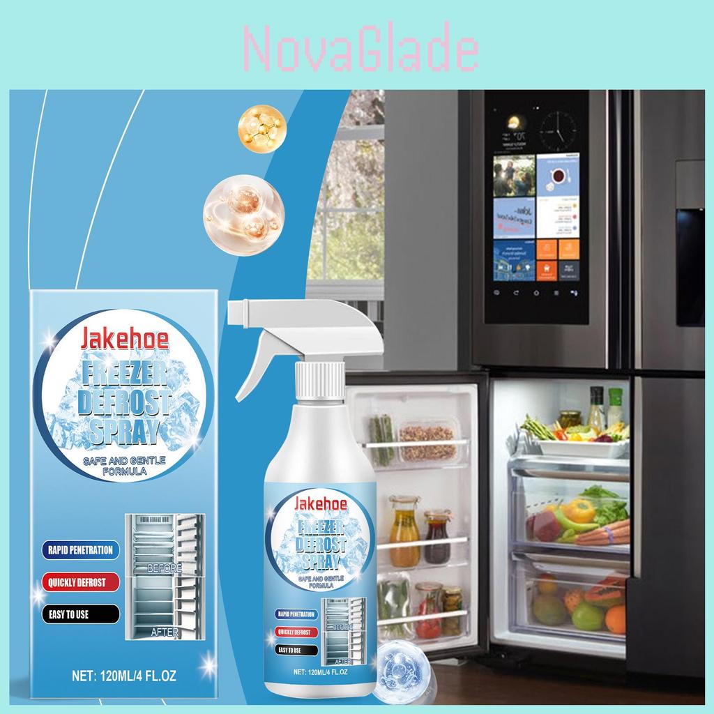 Jakehoe Multifunctional Ice Scraper Spray For Freezers And Windows 120ml